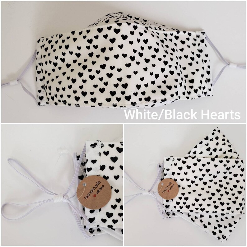 Washable & Reusable 3D Fitted Style Face Mask Triple Layers Etsy