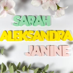 Namensschild Magnet, Name Magnet, 3D Printed Magnet with Custom Name, Personalized Fridge Magnet with name