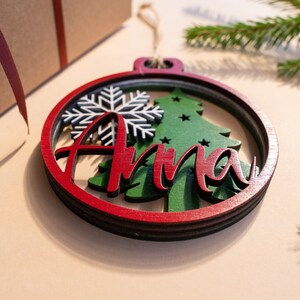 Custom Christmas ball, Christmas tree decorations, Personalized ornament, Personalisierte Christbaumkugel, bauble ball with name