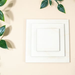 100x quadrati MULTIPLI opzioni di dimensioni forme grezze in legno