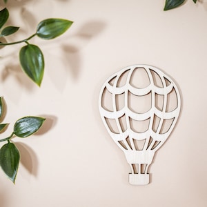 Multiple sizes Hot Air Balloon shape for crafts and decorations, Wooden Unfinished shapes, Bedroom, Playroom wall decoration
