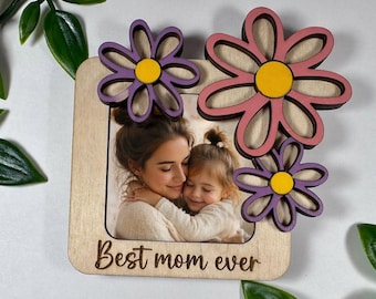 I Love You Photo Magnet Perfect Gift Photo Frame Gift for Mom Grandma Mothers Day Picture Frame Fridge Magnet Birthday Gifts