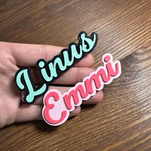 Namensschild Magnet, Name Magnet, 3D Printed Magnet with Custom Name, Personalized Fridge Magnet with name