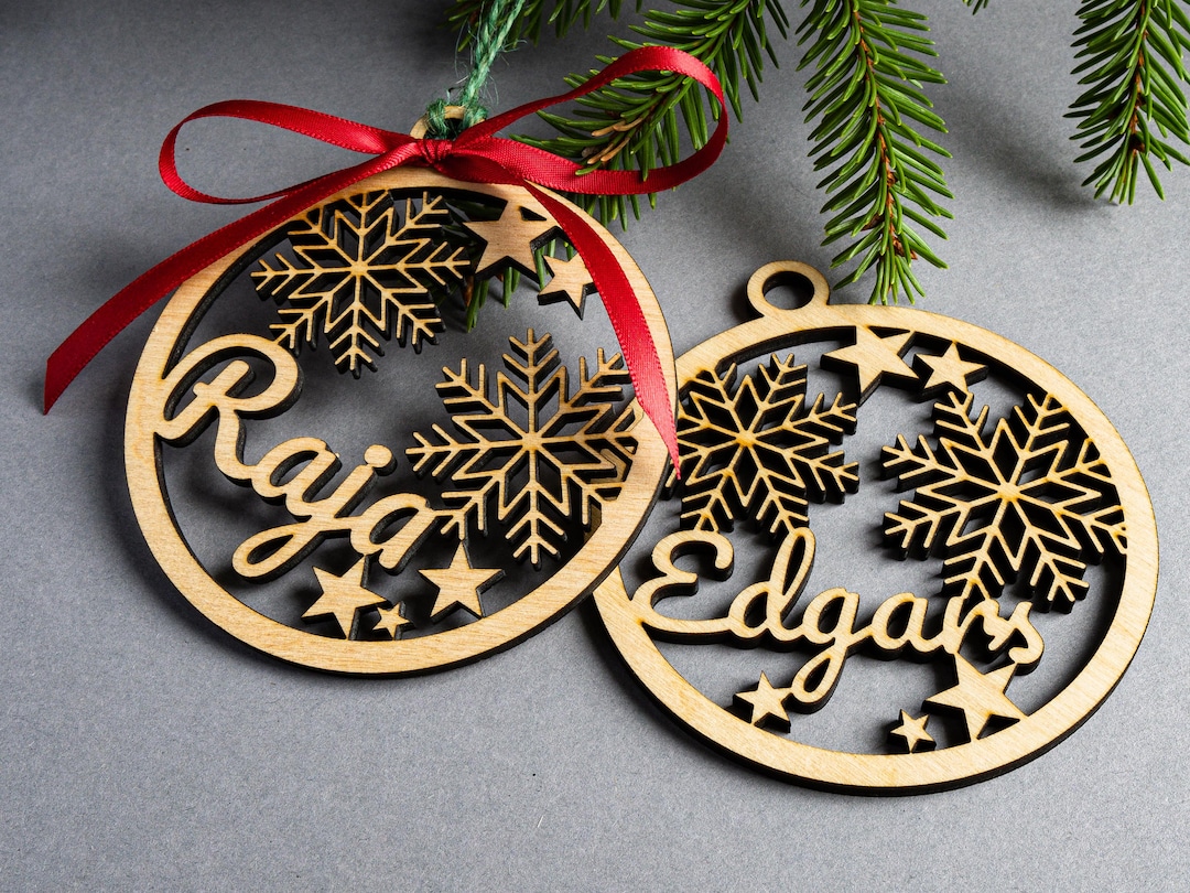 Palline Di Natale Personalizzate Con Nome E Testo – Decorazioni In Resina Per Albero Con Ciondolo, Regalo Di Natale Unico Per Famiglia - 4
