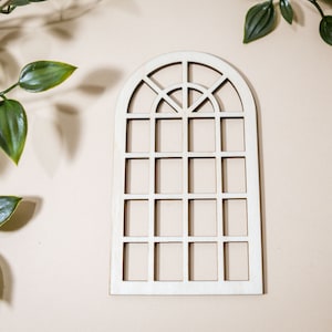 Wooden window various sizes for crafts, decoration, rectangle window, fairy window, elf door window, doll house window, natural wood