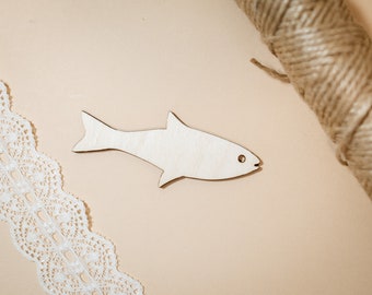 工芸品用の木製の魚の形 木製の魚の装飾 木製の形 天然木 魚 木製の