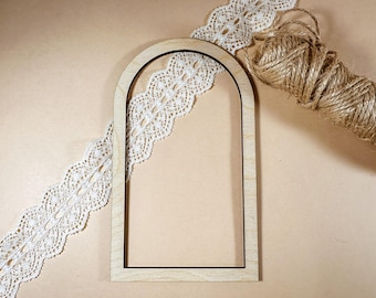 Arch outline frame Wooden hollow arch Crafts, Wooden arch frame, Wooden arch hollow arch, monument shape