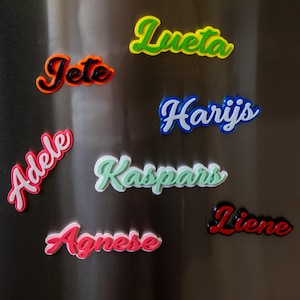 Name Magnet, 3D Printed Magnet with Custom Name, Personalized Fridge Magnet with name