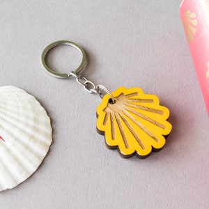 Llavero personalizado del Camino de Santiago, ¡Buen Camino! Concha de Santiago de Compostela, Charm Mochila, Camino de Santiago, Llavero Peregrino