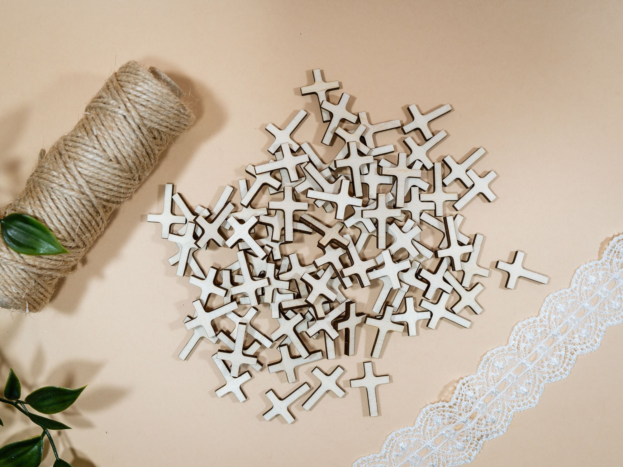 200x small wooden crosses, wood cross laser cut, acceossories, tiny plain Christian Cross Craft Shapes, scrapbooking wooden cross