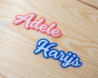 8" width Name Magnet, 3D Printed Magnet with Custom Name, Personalized Fridge Magnet with name, Locker name magnet White board magnetic sign