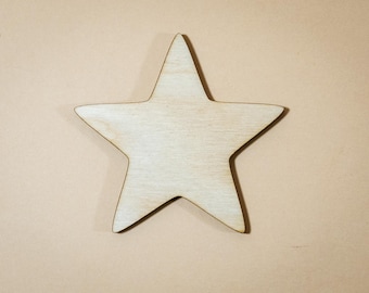 Wooden stars, Star cut out shape, Star blanks, Nursery Shapes, Wooden Stars Crafts