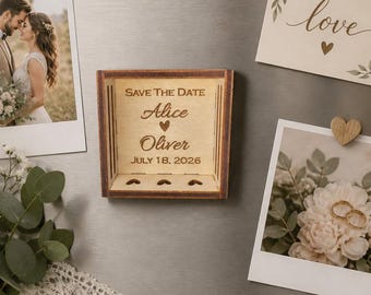 Save the Date - Invito originale in scatola di legno