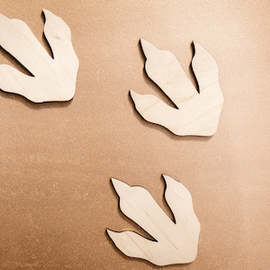 2-6 multiple sizes dinosaur footprint shape for crafts and decorations, Wooden Unfinished shapes, Bedroom, Playroom wall decoration, dino