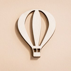1-20 multiple sizes Hot Air Balloon shape for crafts and decorations, Wooden Unfinished shapes, Bedroom, Playroom wall decoration
