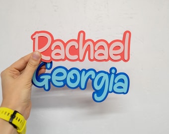 Magnetic Sign for White board, Name Magnet, 3D Printed Magnet with Custom Name, Personalized Fridge Magnet with name, Locker name magnet