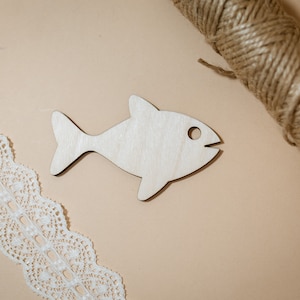 Wooden fish shape for Crafts Wood fish decoration Wooden shapes Natural wood Fish Wooden blanks Water animal Seafood wood shape