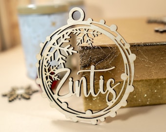 Personalisierte Geschenkanhänger Kundenspezifische Weihnachtsbaumschmuck für Geschenke Weihnachtsverzierung Geschenkanhänger Strumpfnamenschild Haustierstrumpf