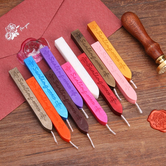 Retro Sealing Wax Stick DIY Paint Seal Strips Stamp for Letter Invitations 