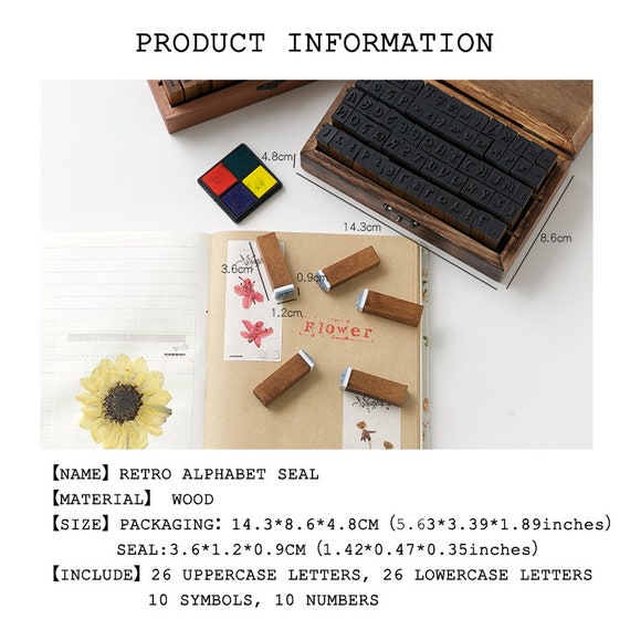 Stamping Craft Supplies & Tools Papercraft Vintage Wooden Rubber Stamps Set of 10