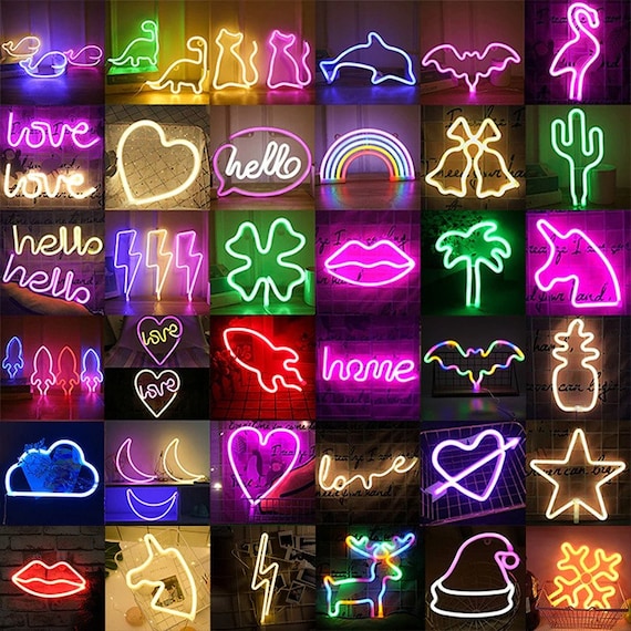 Neon night light deals