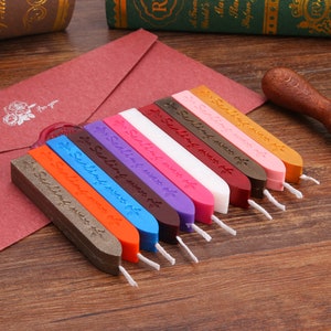 Sellos de cera en barra para sellar con tiras de sellado retro para hacer uno mismo y pintarlos para invitaciones de cartas
