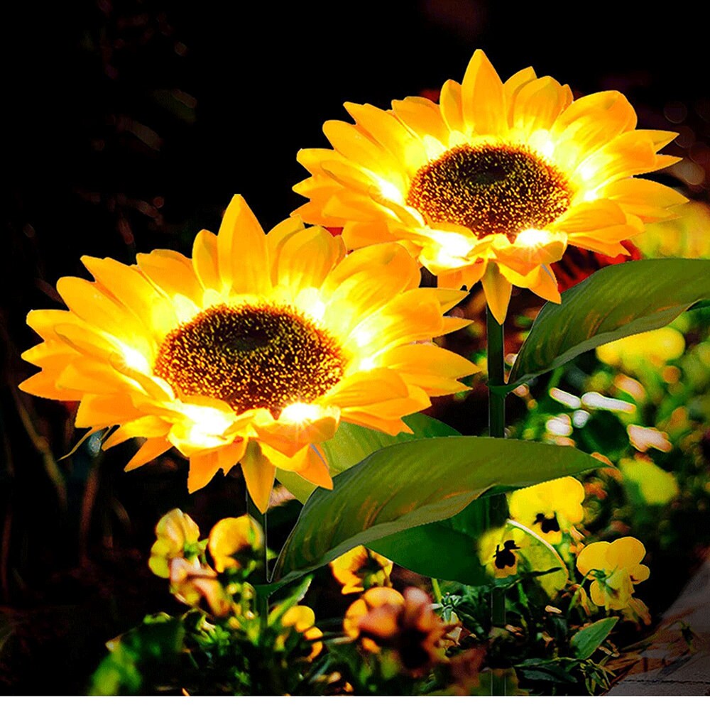 Solar on sale light sunflower