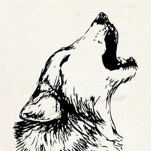 Aulliendo Lobo Seda Plantilla - Reutilizable, Selfadhesive - Lona, Tarjetas, Vidrio, Cerámica, Pared, Tela, Madera, Metal, Bolso Tote, Camiseta