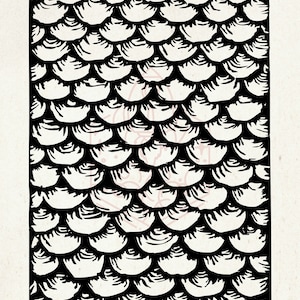 Naadloze visschubben zeefdruk stencil - herbruikbaar, zelfklevend - canvas, polymeerklei, stof, hout, metaal, papier, glas, textiel, kaarten