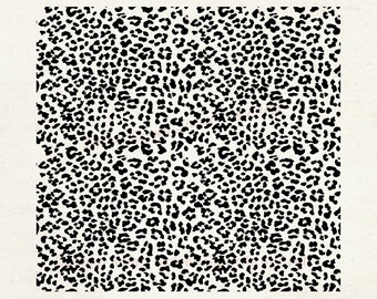 Leopard Print Screen Stencil, Reusable Silkscreen, Seamless Leopard Print, Pattern Silk Screen, Cheetah Animal Print Stencil, Clay Screen