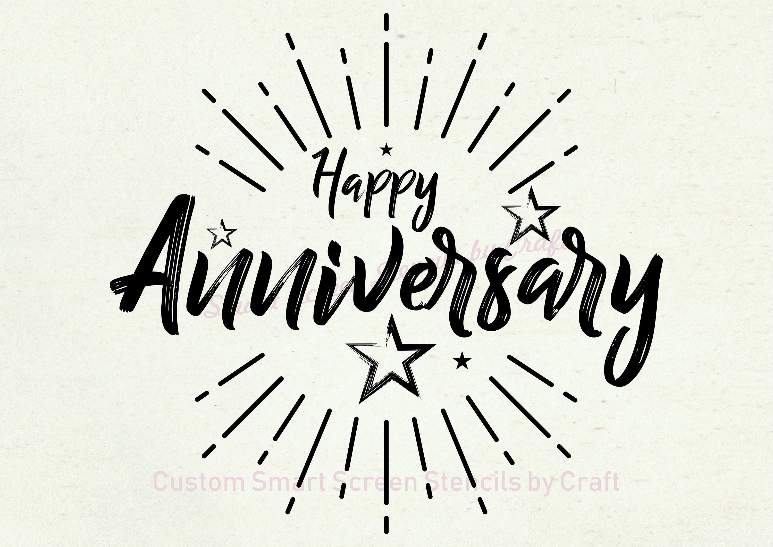Happy Anniversary SmartScreen Stencil Reusable Self Etsy happy-anniversary-smartscreen-stencil-reusable-self-etsy