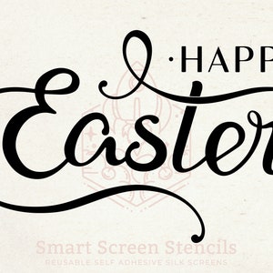 Stencil di buona Pasqua, Decorazioni per le vacanze di Pasqua, Serigrafia riutilizzabile, Segno di fattoria fai-da-te, Stencil di decoro primaverile, Segno di benvenuto di Pasqua, Serigrafia