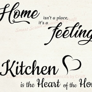 Cucina Home Decor SmartScreen Stencil - Riutilizzabile, Autoadesivo - Tela, Carte, Vetro, Ceramica, Pareti, Tessuto, Legno, Plastica, Metallo, Argilla