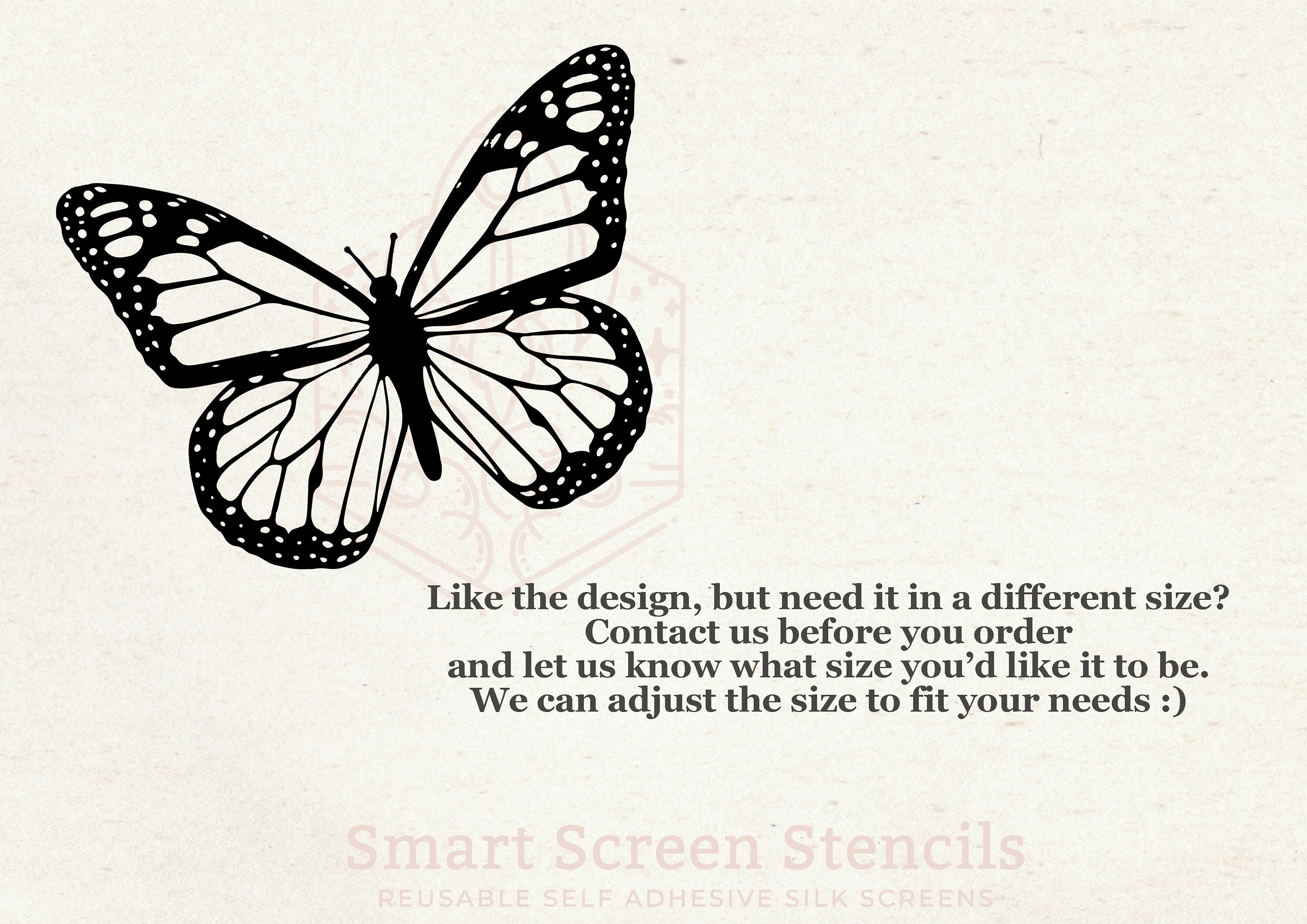 Butterfly Sunflower Reusable Mesh Self-adhesive Silk Screen
