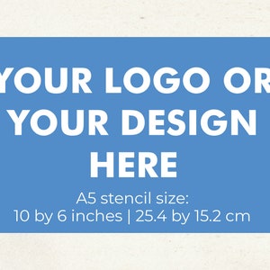 Custom Silkscreen Stencil YOUR DESIGN or LOGO Fabric, Polymer Clay ...