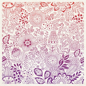 Boho Hippy Flower Zeefdruk Stencil - Naadloos, Herbruikbaar, Zelfklevend - Canvas, Kaarten, Glas, Keramiek, Muur, Stof, Hout, Klei, etc