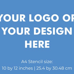 Custom Silkscreen Stencil - YOUR DESIGN or LOGO - fabric, polymer clay, wood, glass, metal, paper, textile, wall, tile, clay, screenprinting