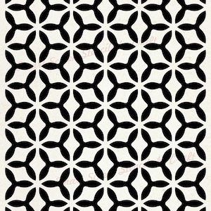 Stencil SmartScreen con disegno floreale astratto - Riutilizzabile, Autoadesivo - Tela, Carte, Vetro, Ceramica, Pareti, Tessuto, Legno, Argilla, Metallo