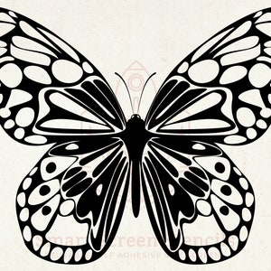 Butterfly 2 Stencil sérigraphie - Personnalisé, Réutilisable, Adhésif - Toile, Tissu, Cartes, Verre, Céramique, Carrelage, Mur, Bois, Plastique, Pierre, Argile