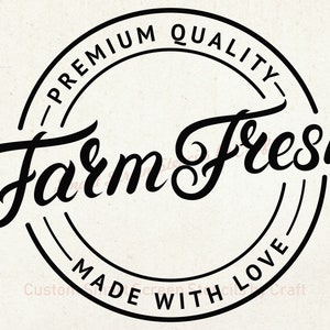 Estêncil Farm Fresh SilkScreen - Reutilizável, Autoadesivo - Lona, Cartões, Vidro, Cerâmica, Argila, Tecido, Madeira, Metal, Sacolas, Papelão