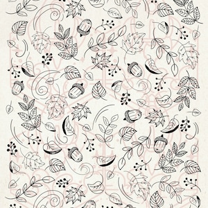 Plantilla de serigrafía Autumn Vibes - Reutilizable, Adhesivo, Sin costuras - Lienzo, Tarjetas, Vidrio, Cerámica, Grabado, Tela, Madera, Metal, Arcilla Polimérica