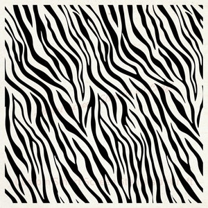 Wild Zebra of Tiger Print Zeefdruk Stencil - Herbruikbaar, Naadloos, Zelfklevend - Canvas, Kaarten, Glas, Keramiek, Muren, Stof, Hout, Klei