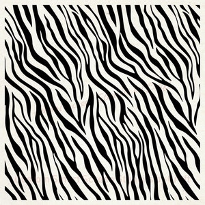 Wild Zebra or Tiger Print Silkscreen Stencil Reusable, Seamless, Self Adhesive Canvas, Cards, Glass, Ceramic, Walls, Fabric, Wood, Clay image 1