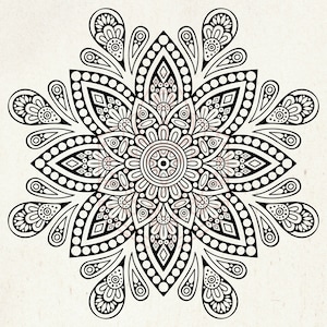 Lotus Mandala Zeefdruk Stencil - Herbruikbaar, Lijm - Stof, Canvas, Keramiek, Glas, Hout, Textiel, Metaal, Klei, Kaarten, Plastic, Katoen