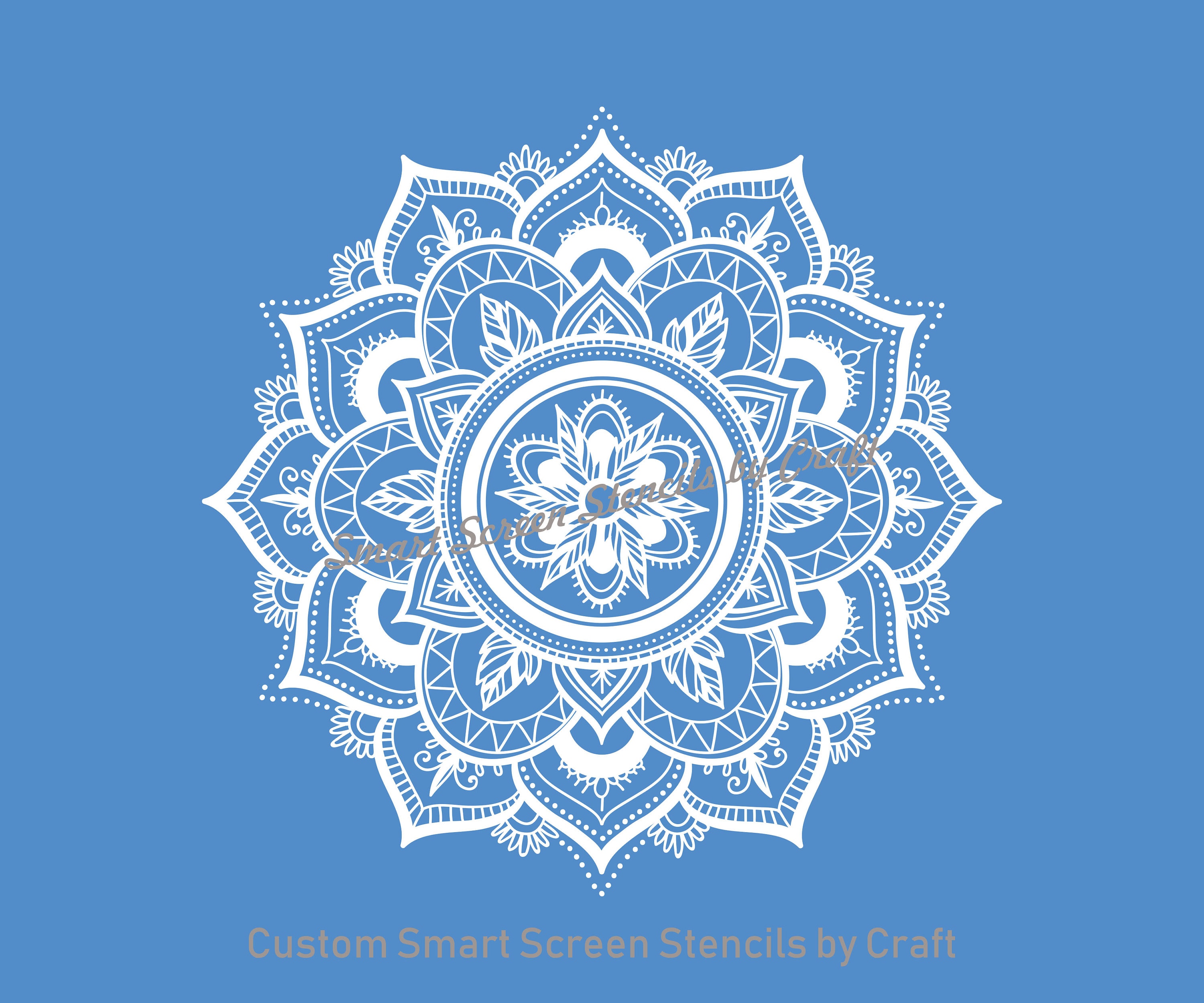 BOHO Stencils Mandala Heart Stencil for Painting on Wood, Canvas