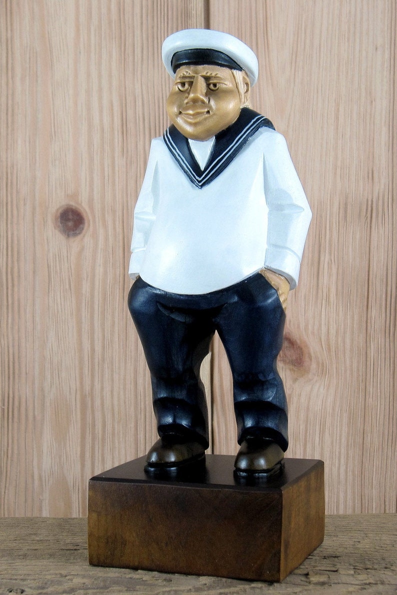 Seaman wood figurine
