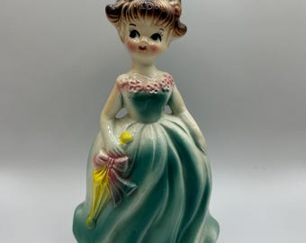 Kitschy Girl Ornament figurine made in Japan
