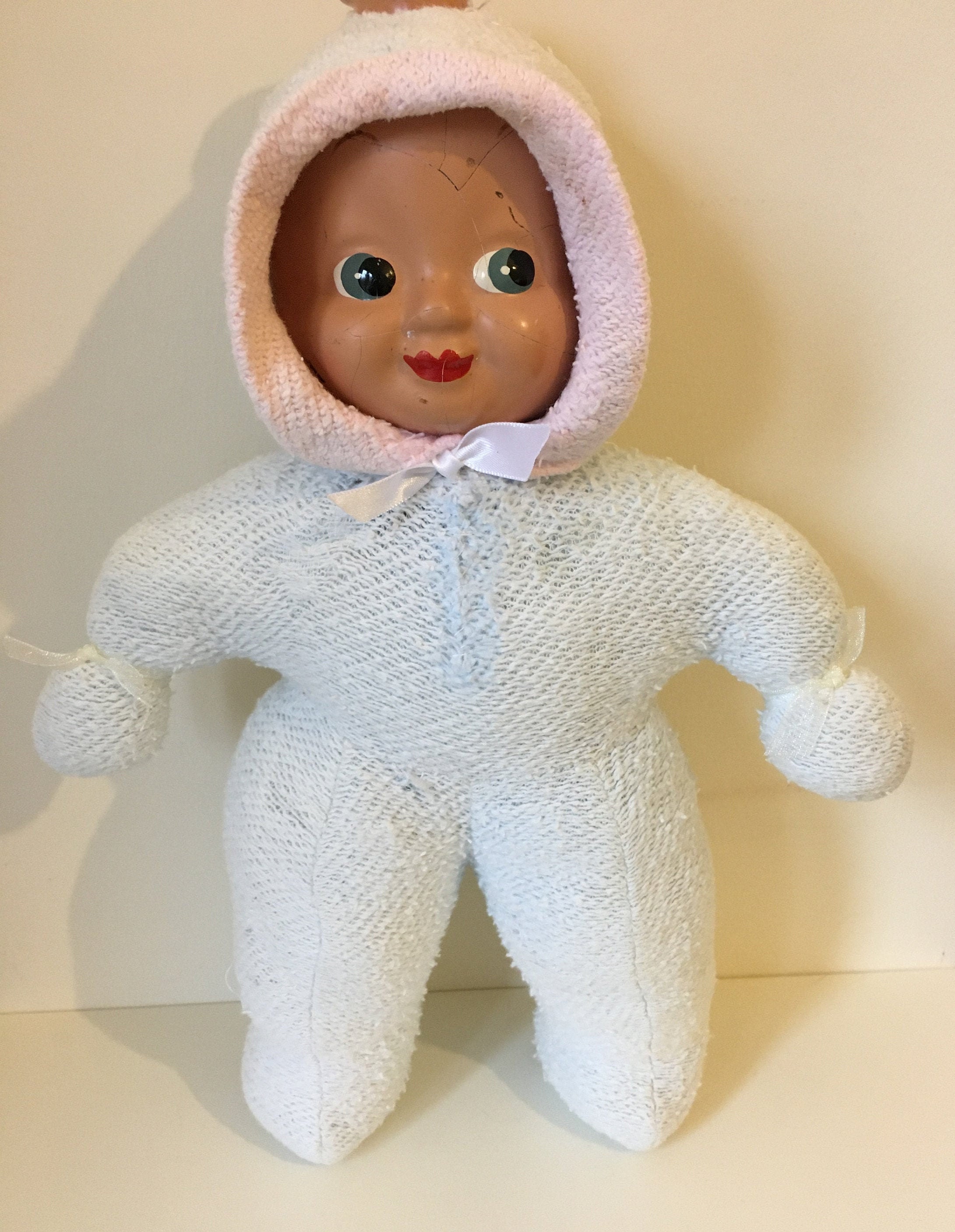Vintage Trudy Doll Baby 3 Faced Doll Bisque Head Soft Body Etsy