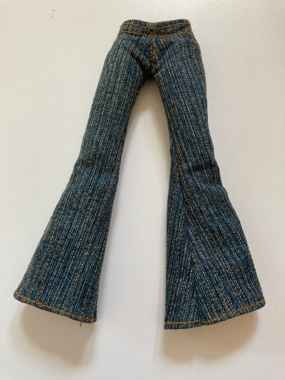 Bratz Doll Jeans Flared Pinstripe Jeans - Etsy
