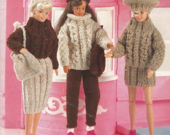 Vintage Barbie Dolls breipatroon Fashion Doll 11 inch PDF Instant Digitale Download Wendy 4627